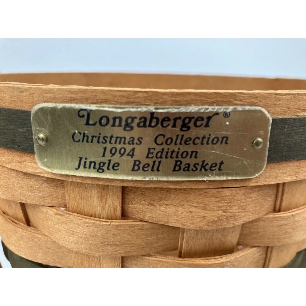 Longaberger Green Jingle bell Basket 1994 | 8